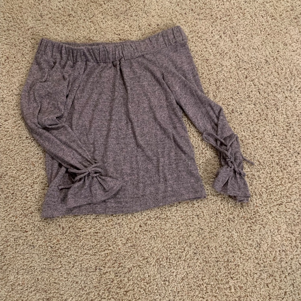 Off the shoulder sweater